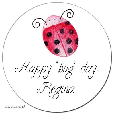 Sugar Cookie Gift Stickers - Red Bug Sugar Cookie Gift Stickers - Red Bug
